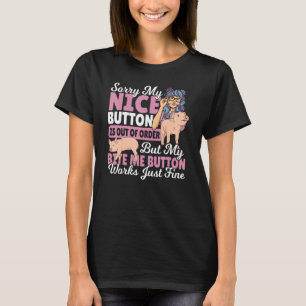 Camiseta Siento Que Mi Bonito Botón Esté Fuera De Servicio 
