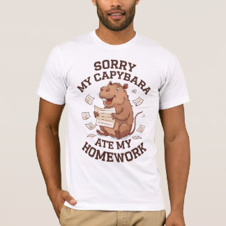 Camiseta Siento que mi capibara se comiera mis deberes