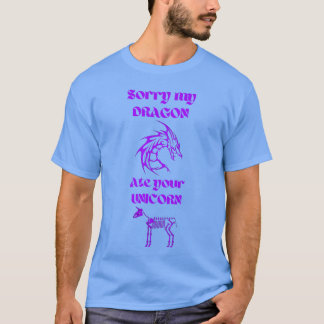 Camiseta Siento Que Mi Dragón Haya Comido Tu Azul Púrpura U