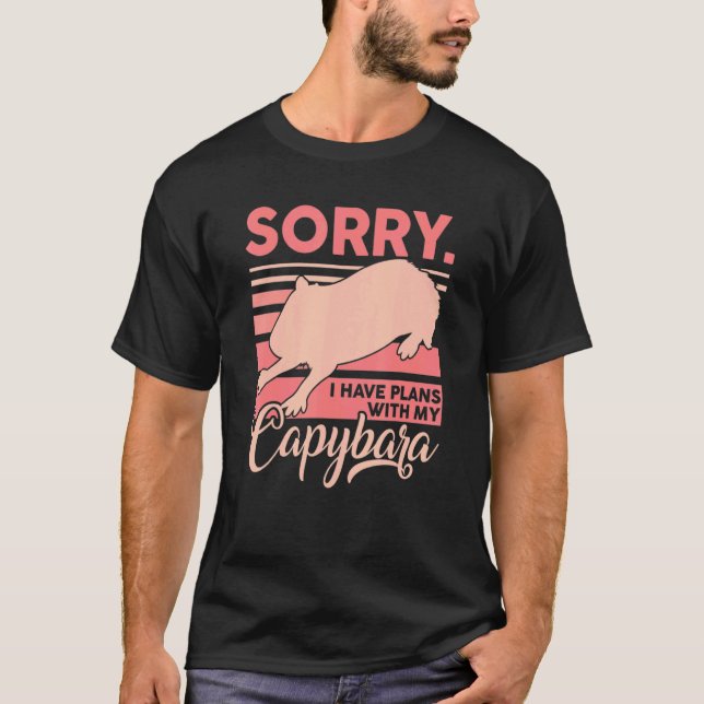 Camiseta Siento Tener Planes Con Mi Capibara Capybara Owne (Anverso)