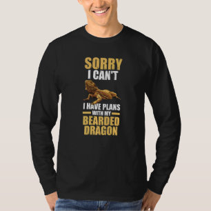 Camiseta Siento Tener Planes De Reptiles Dragónicos Con Cab