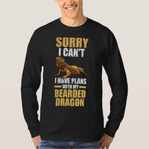 Camiseta Siento Tener Planes De Reptiles Dragónicos Con Cab