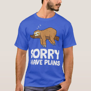 Camiseta Siento Tener Planes Durmiendo Pajamas De Llave Cut