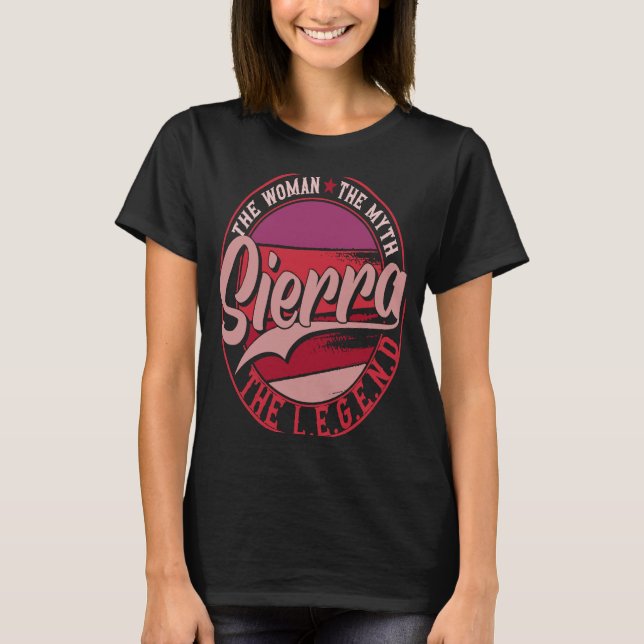 Camiseta Sierra la Dama del Mito la Leyenda (Anverso)