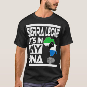 Camiseta Sierra Leona: En mi ADN con bandera en África