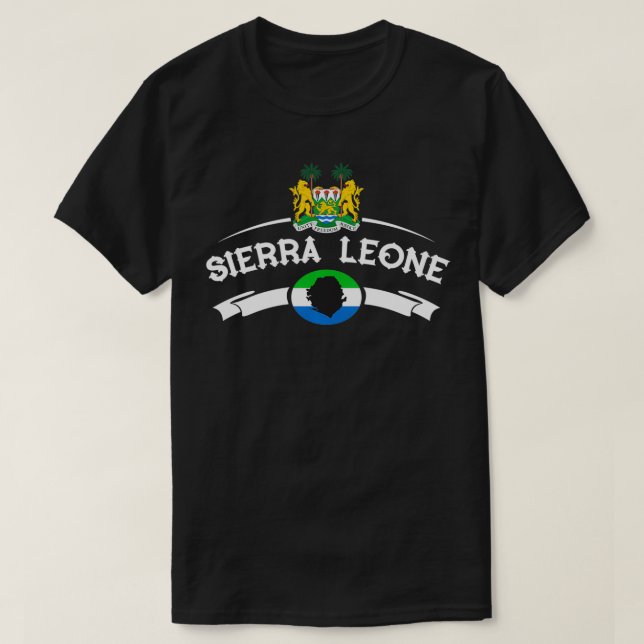Camiseta Sierra Leona para hombres, mujeres y kenianos de S (Diseño del anverso)