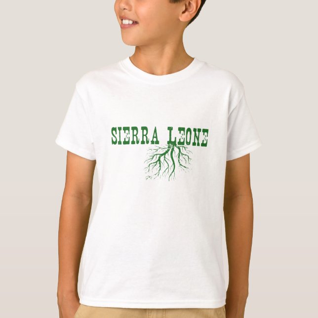 Camiseta Sierra Leona remonta una palabra verde: 'Arte infa (Anverso)