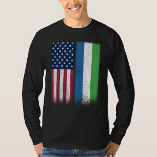 Camiseta Sierra Leona Sierraleonés Banderas Americanas Orgu