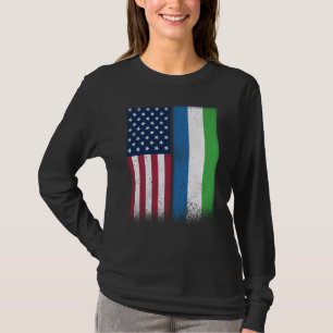 Camiseta Sierra Leona Sierraleonés Banderas Americanas Orgu