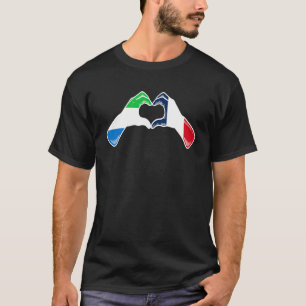 Camiseta Sierra Leone Francia Bandera Sierraleonés Francés