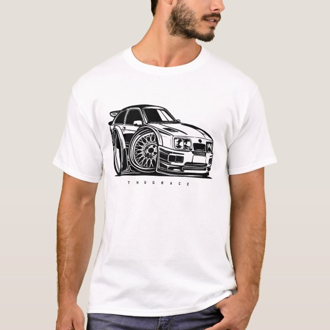 Camiseta Sierra RS 500 Cosworth Rally Toon Art Car Enthusia (Anverso)