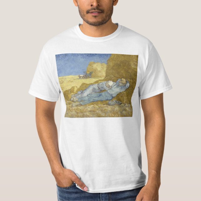 Camiseta Siesta de Van Gogh después del mijo (Anverso)