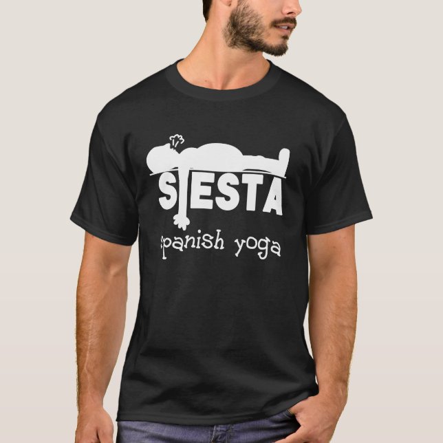 Camiseta Siesta española de yoga y sueño (Anverso)