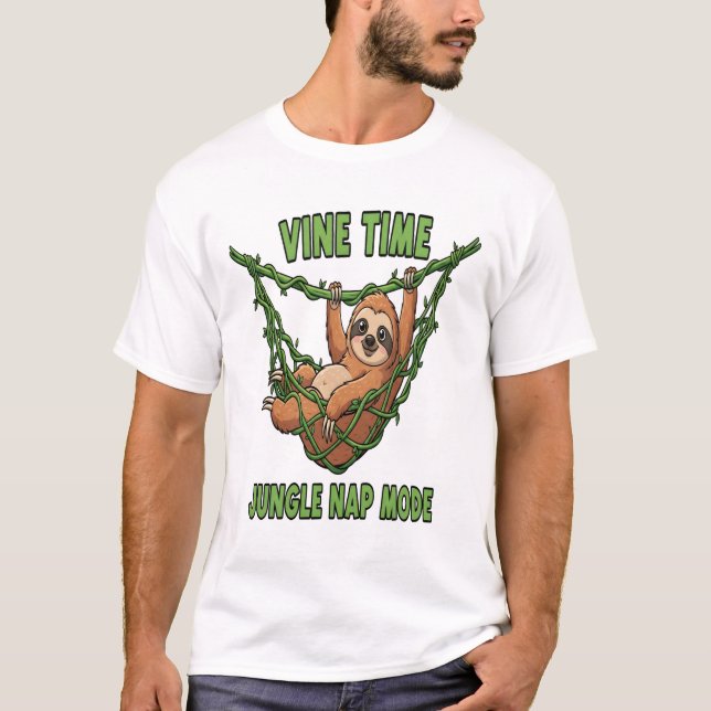 Camiseta Siesta Jungla del Perezoso (Anverso)