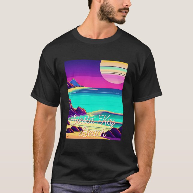 Camiseta Siesta Key Beach Florida Parasdise (Anverso)
