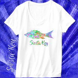 Camiseta Siesta Key FL Colorful Fish