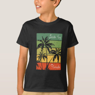 Camiseta Siesta Key Florida Playa Puesta de sol Vintage Rec
