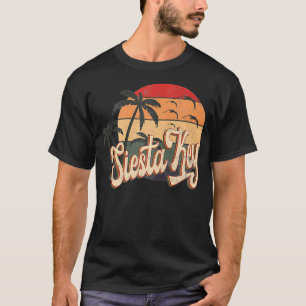 Camiseta Siesta Key Florida US Beach Summer Sun Vintage Ret