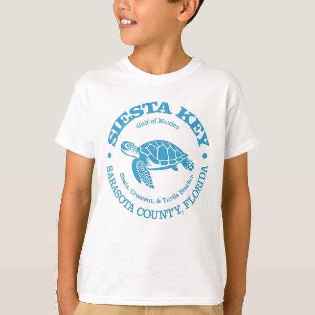 Camiseta Siesta Key (tortuga marina) (Anverso)