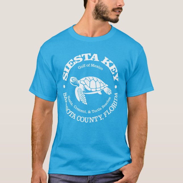 Camiseta Siesta Key (tortuga marina) (Anverso)
