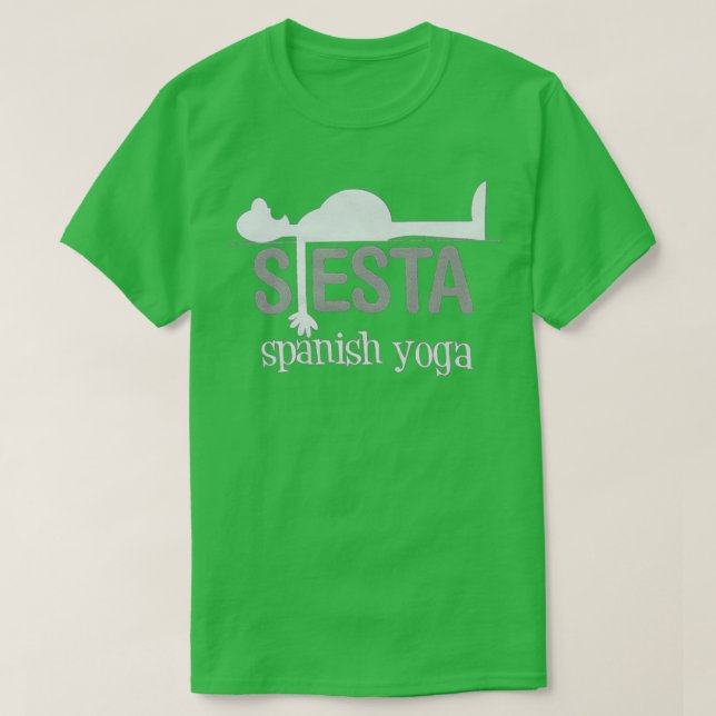 CAMISETA SIESTA SPANISH YOGA (Diseño del anverso)