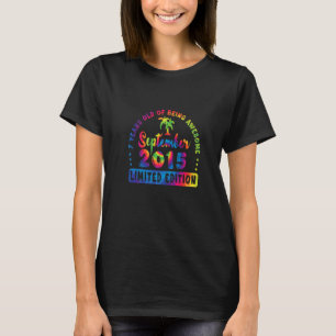 Camiseta Siete Años De Edad Sorprendente Septiembre De 2015
