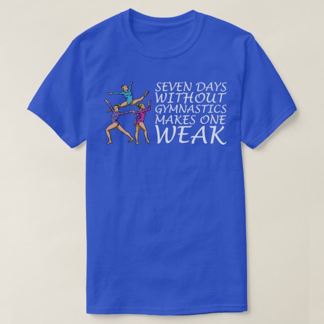 CAMISETA SIETE DÍAS SIN GIMNASIA (Diseño del anverso)