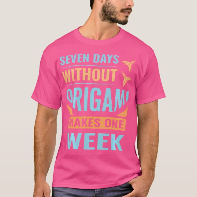 Camiseta Siete días sin origami (Anverso)