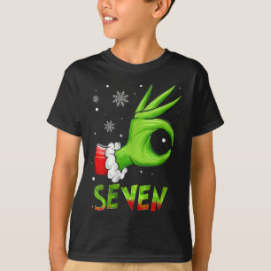 Camiseta Siete divertidos 6 7 Meme Santa Navidad Xmas Profe