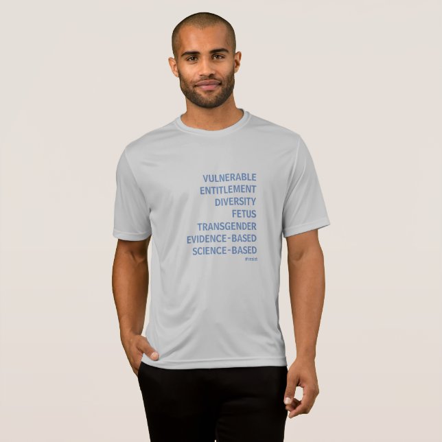 Camiseta Siete palabras prohibidas (Anverso completo)