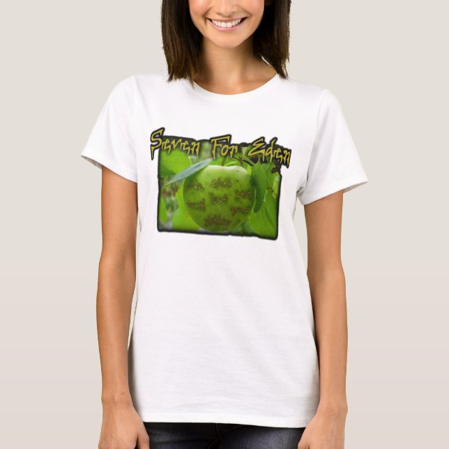 Camiseta Siete para el logotipo T de Eden Apple (Anverso)