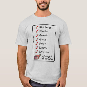 Camiseta Siete pecados impresionantes
