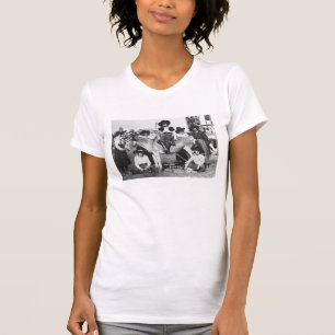 Camiseta Siete vaqueras del rodeo jocosamente que presentan