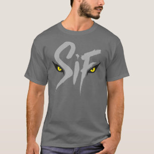 Camiseta Sif, la gran tipografía del lobo gris