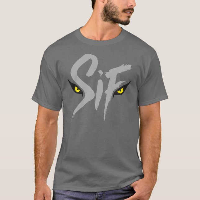 Camiseta Sif, la gran tipografía del lobo gris (Anverso)
