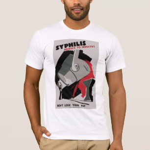 Camiseta Sífilis ~ amenaza a la industria