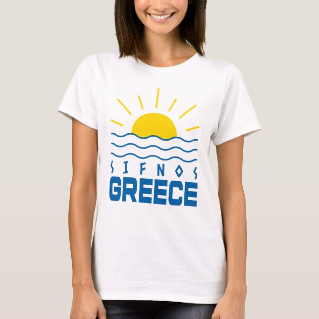 Camiseta Sifnos Grecia Sol Y Olas Del Mar De Mujer (Anverso)