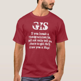 Camiseta SIG "Sistemas de Información Geográfica"