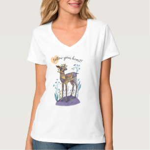 Camiseta siga a su devenir cardíaco