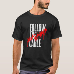 Camiseta Siga el Wakeskate de deportes acuáticos del Wakebo