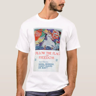 Camiseta Siga la bandera de la libertad (US02179)