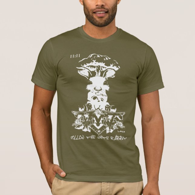CAMISETA SIGA LA PINTADA BLANCA DEL DMT DEL 11:11 DEL (Anverso)
