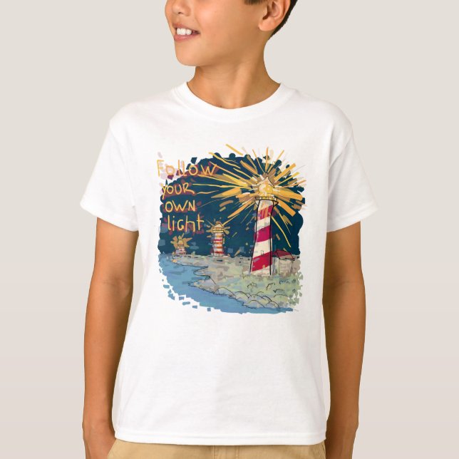 Camiseta Siga su propia luz (Anverso)