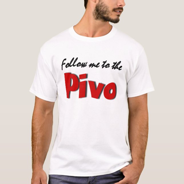 Camiseta Sígame al Pivo (la cerveza) (Anverso)
