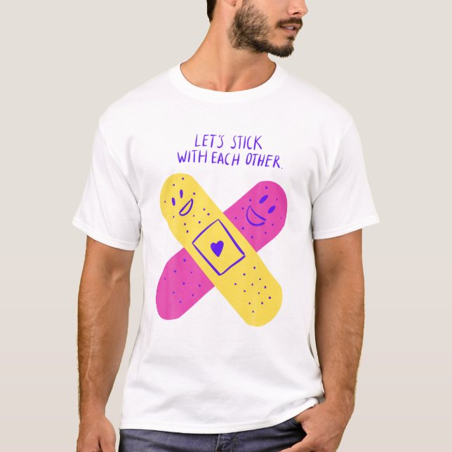 Camiseta Sigamos con el otro humor gracioso Friendshi (Anverso)