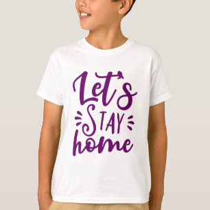 Camiseta Sigamos en casa morado