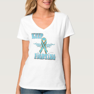 Camiseta Sigan Luchando Contra Las Damas De Cáncer De Próst