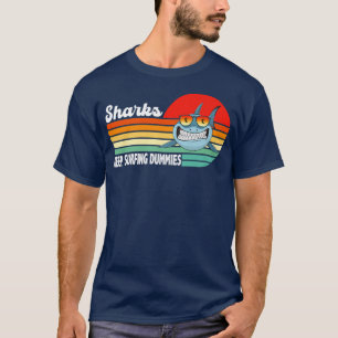 Camiseta Sigan Surfing Dummies Shark Vintage Style Funny Sh