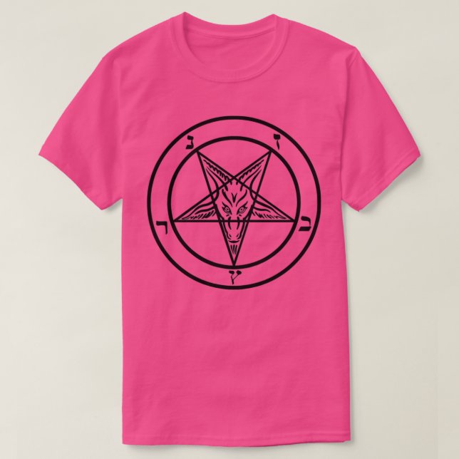 Camiseta Sigilia de Baphomet  (Diseño del anverso)