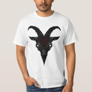 Camiseta Sigilia de la cabra de Baphomet en el Gótico oscur